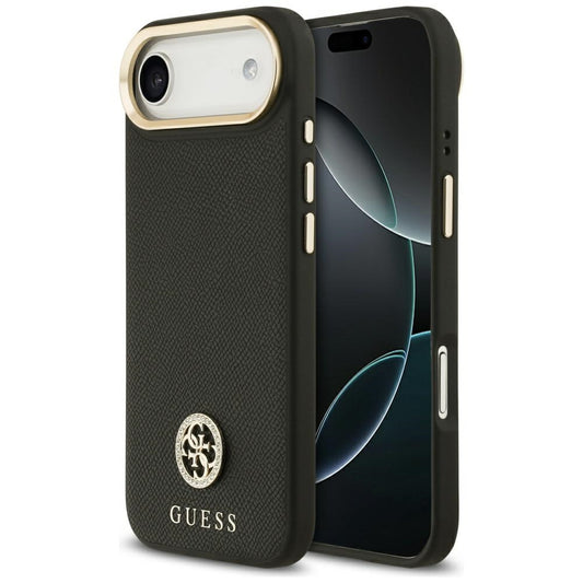 MagSafe-deksel for Apple iPhone 17 Air, Guess, Grained Strass Logo, Svart