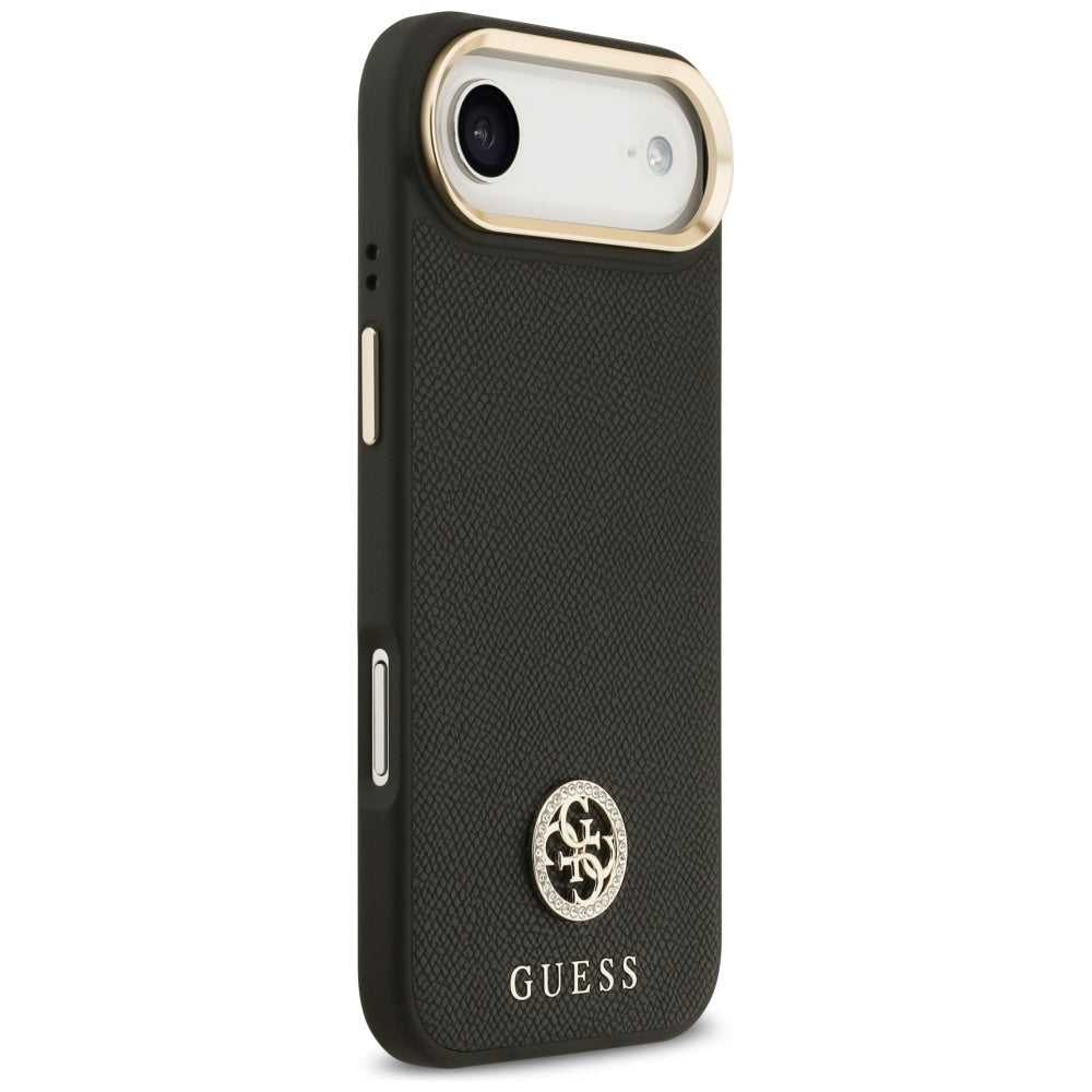 MagSafe-deksel for Apple iPhone 17 Air, Guess, Grained Strass Logo, Svart