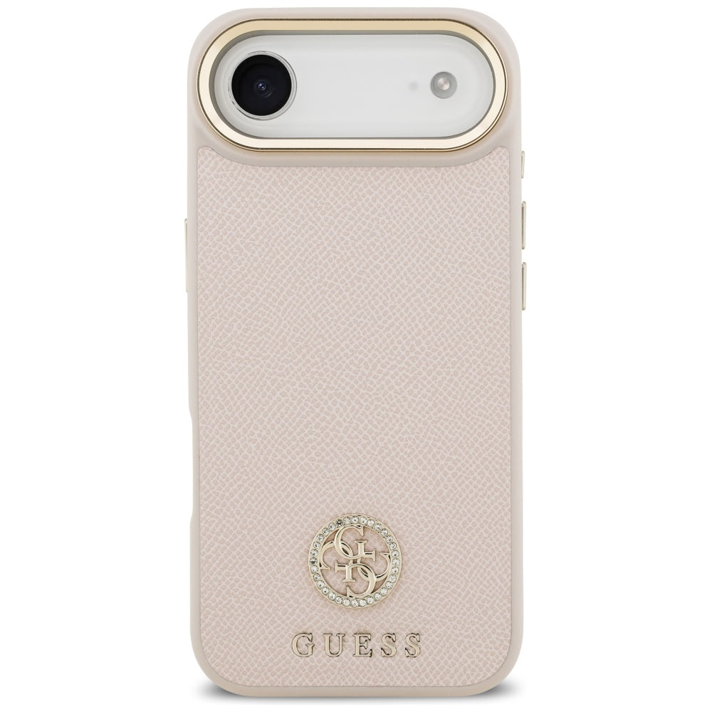 MagSafe-deksel for Apple iPhone 17 Air, Guess, Grained Strass Logo, Rosa