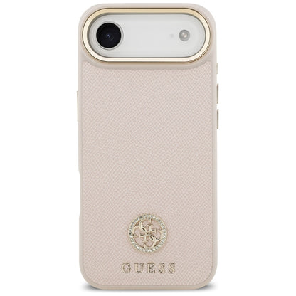 MagSafe-deksel for Apple iPhone 17 Air, Guess, Grained Strass Logo, Rosa