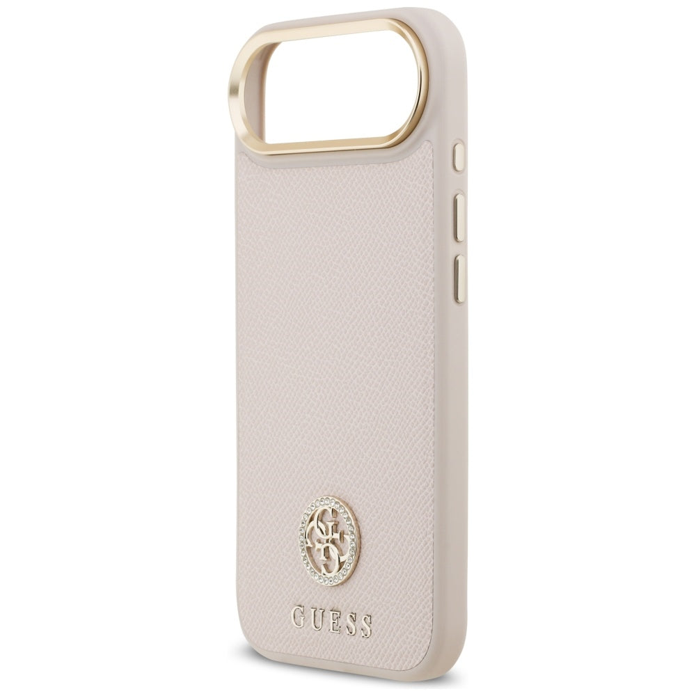 MagSafe-deksel for Apple iPhone 17 Air, Guess, Grained Strass Logo, Rosa