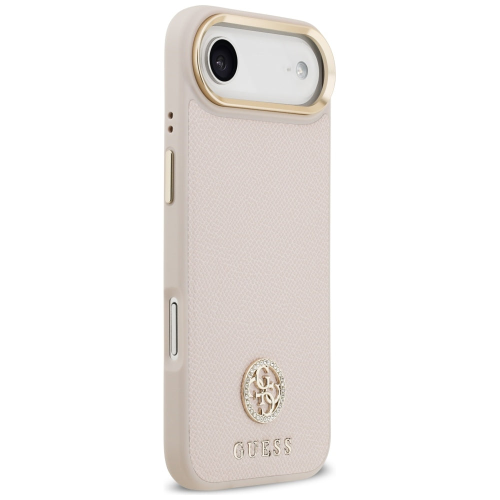 MagSafe-deksel for Apple iPhone 17 Air, Guess, Grained Strass Logo, Rosa