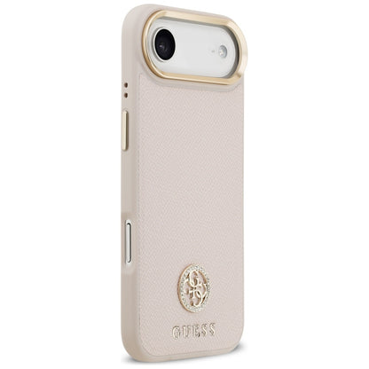 MagSafe-deksel for Apple iPhone 17 Air, Guess, Grained Strass Logo, Rosa