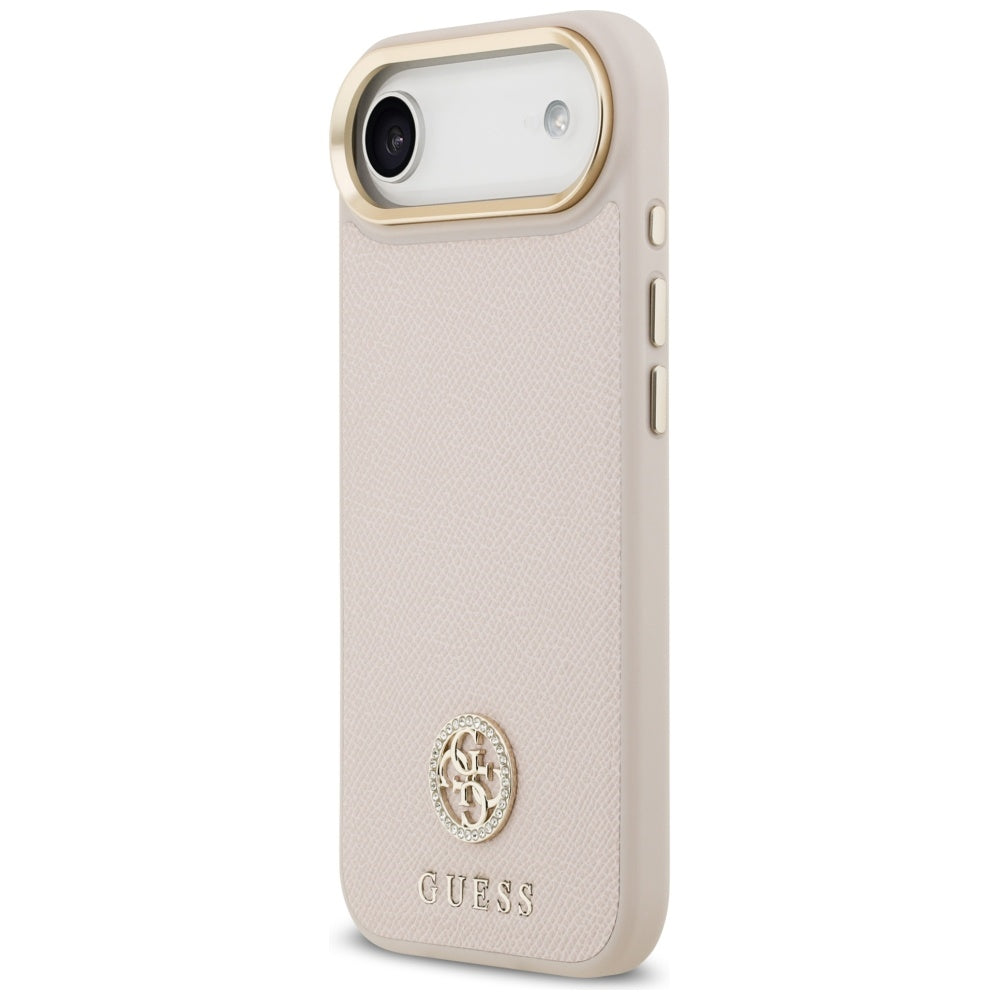 MagSafe-deksel for Apple iPhone 17 Air, Guess, Grained Strass Logo, Rosa