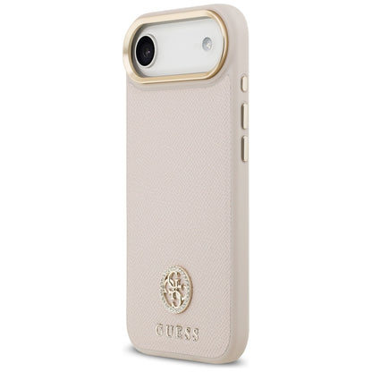 MagSafe-deksel for Apple iPhone 17 Air, Guess, Grained Strass Logo, Rosa