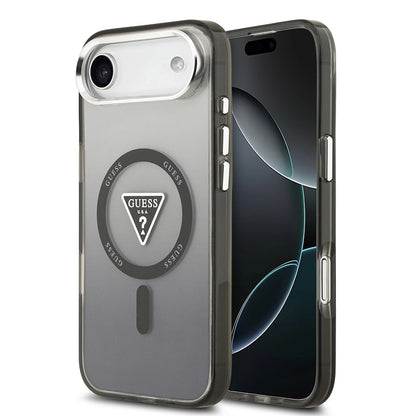 MagSafe-deksel for Apple iPhone 17 Air, Guess, IML Gradient Triangle Logo, Svart