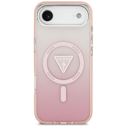 MagSafe-deksel for Apple iPhone 17 Air, Guess, IML Gradient Triangle Logo, Rosa