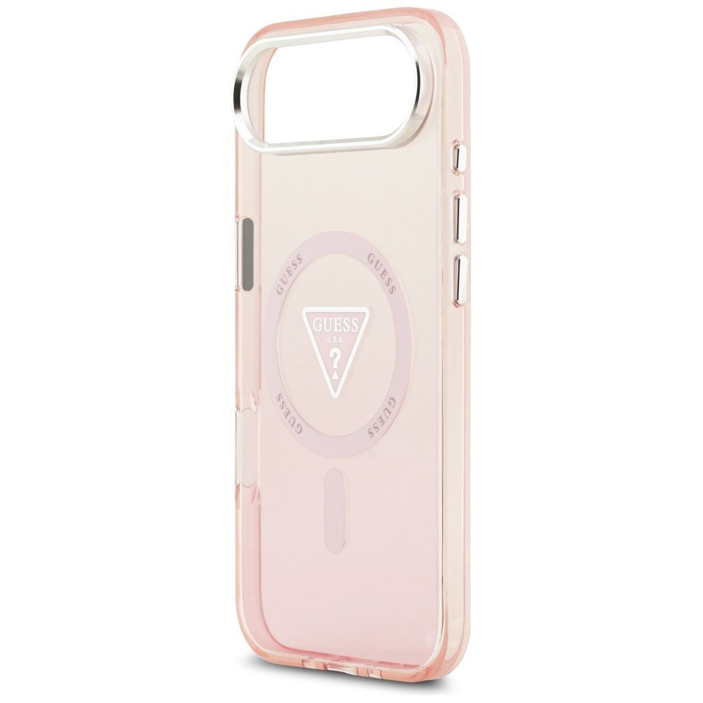 MagSafe-deksel for Apple iPhone 17 Air, Guess, IML Gradient Triangle Logo, Rosa