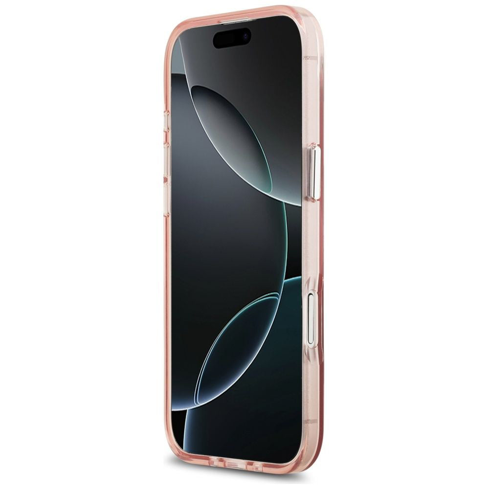 MagSafe-deksel for Apple iPhone 17 Air, Guess, IML Gradient Triangle Logo, Rosa