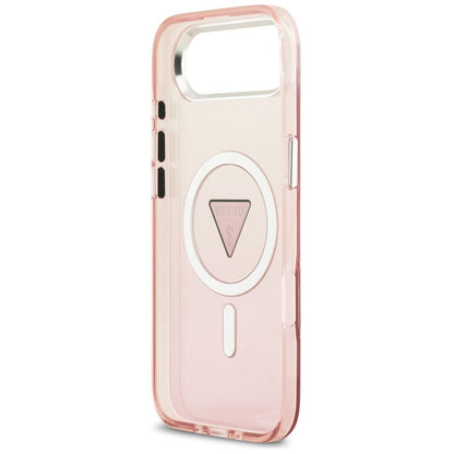 MagSafe-deksel for Apple iPhone 17 Air, Guess, IML Gradient Triangle Logo, Rosa