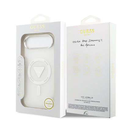 MagSafe-deksel for Apple iPhone 17 Air, Guess, IML Gradient Triangle Logo, Gjennomsiktig