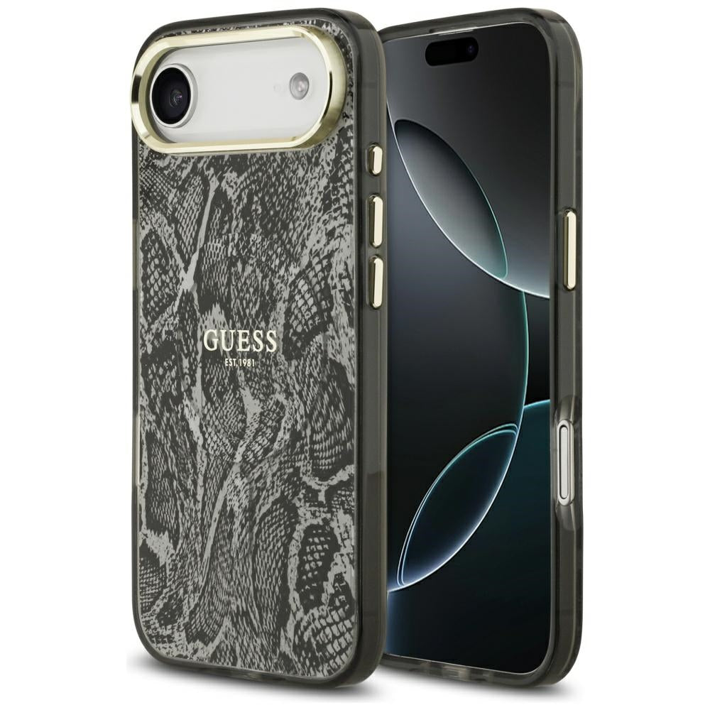 MagSafe-deksel for Apple iPhone 17 Air, Guess, Python-mønster, Svart
