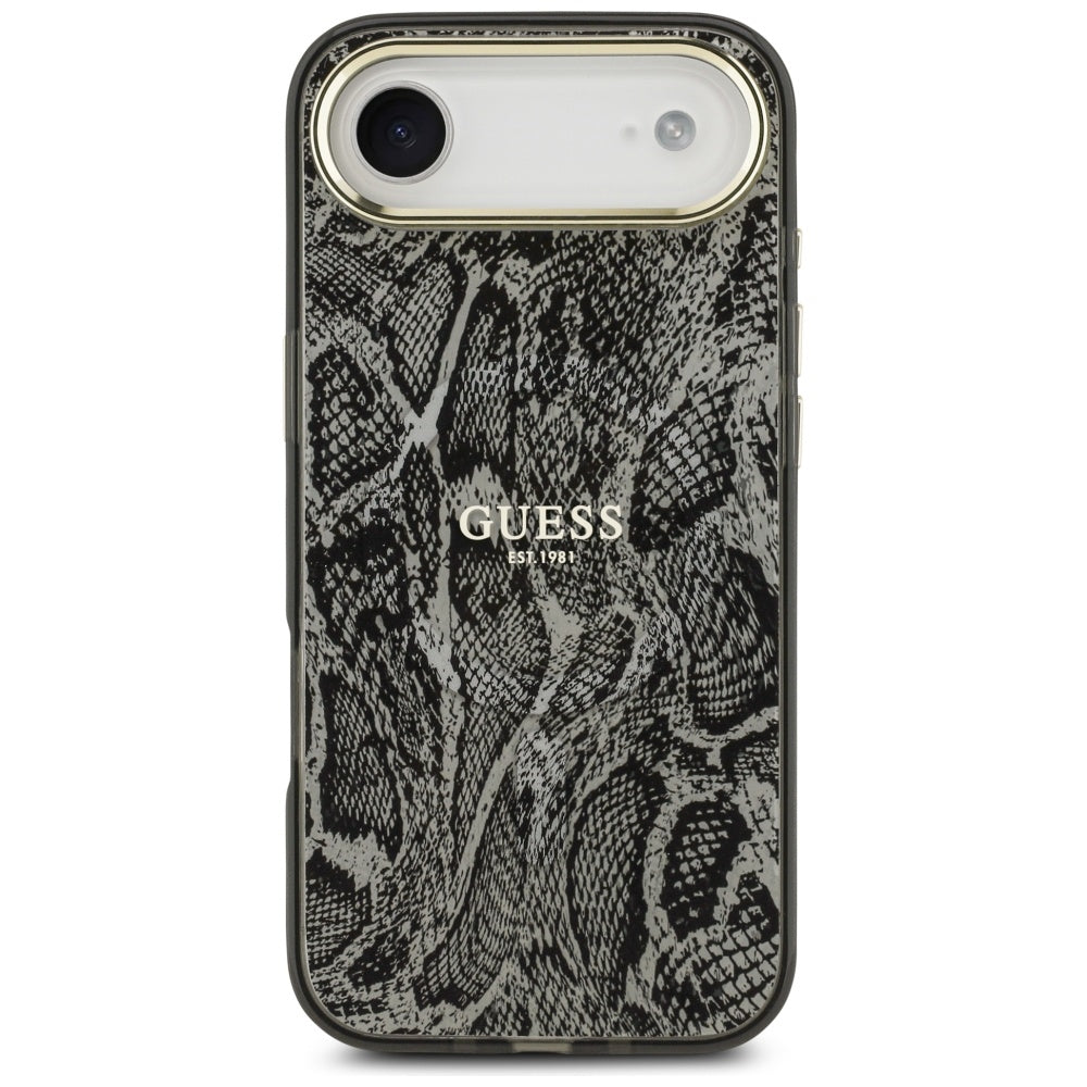 MagSafe-deksel for Apple iPhone 17 Air, Guess, Python-mønster, Svart