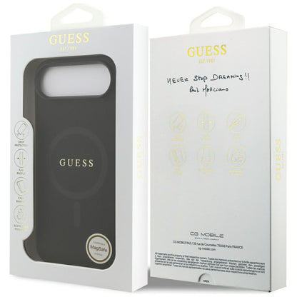 MagSafe-deksel for Apple iPhone 17 Air, Guess, Saffiano Classic Logo, Svart