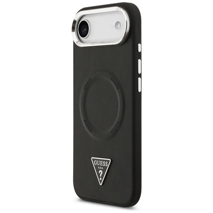 MagSafe-deksel for Apple iPhone 17 Air, Guess, Triangle Logo, Svart Sølv