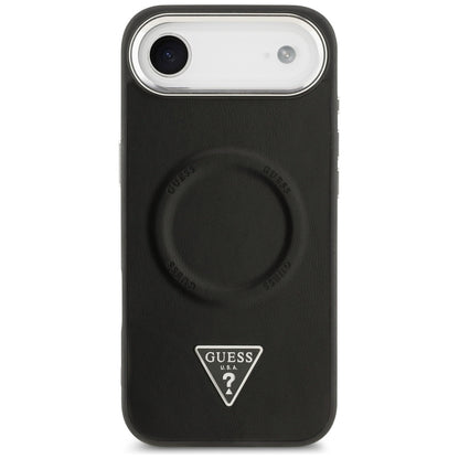 MagSafe-deksel for Apple iPhone 17 Air, Guess, Triangle Logo, Svart Sølv