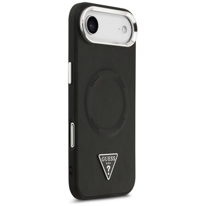 MagSafe-deksel for Apple iPhone 17 Air, Guess, Triangle Logo, Svart Sølv