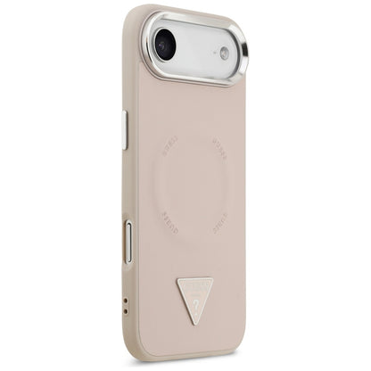 MagSafe-deksel for Apple iPhone 17 Air, Guess, Triangle Logo, Sølvrosa