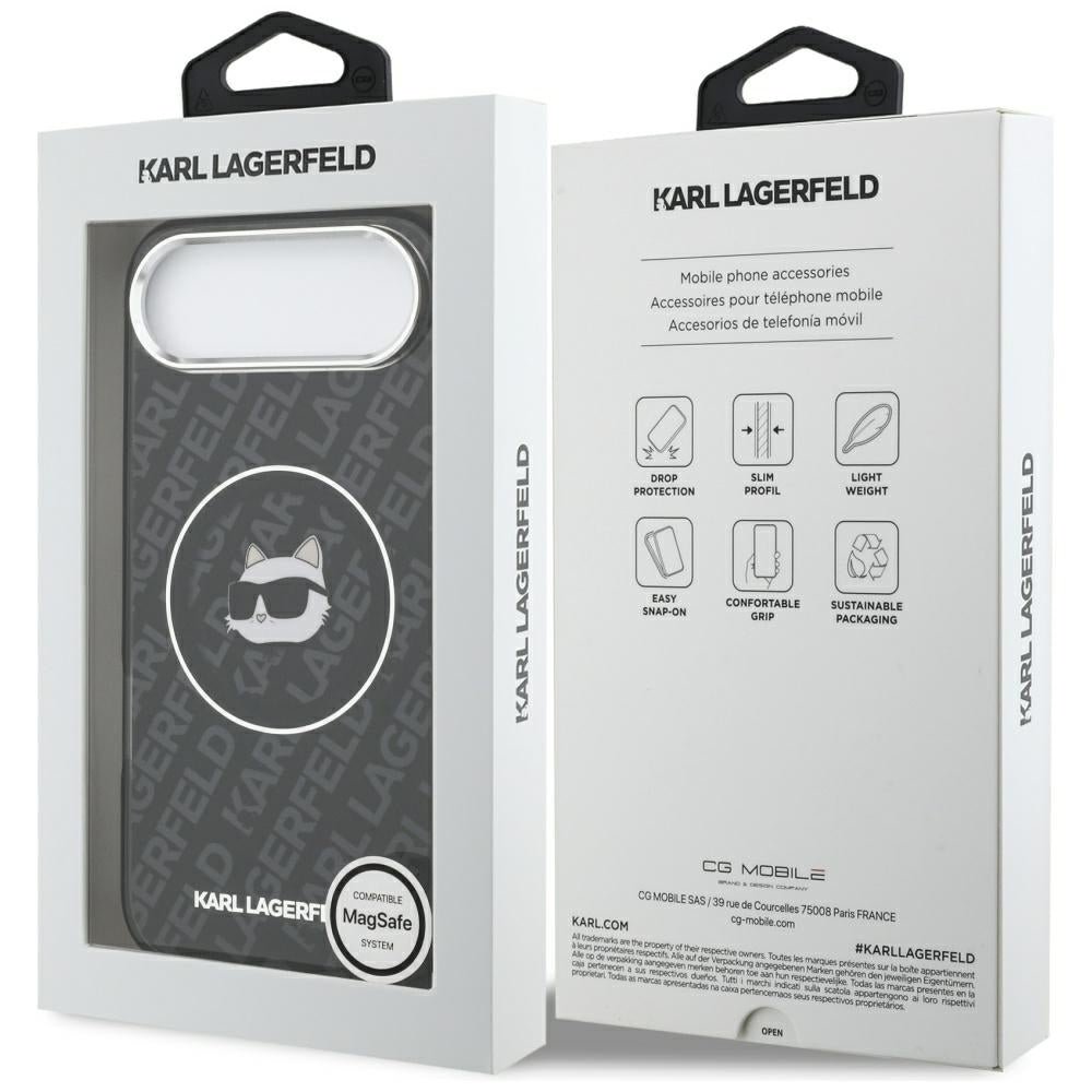 MagSafe-deksel for Apple iPhone 17 Air, Karl Lagerfeld, IML Choupette`s Head, Svart