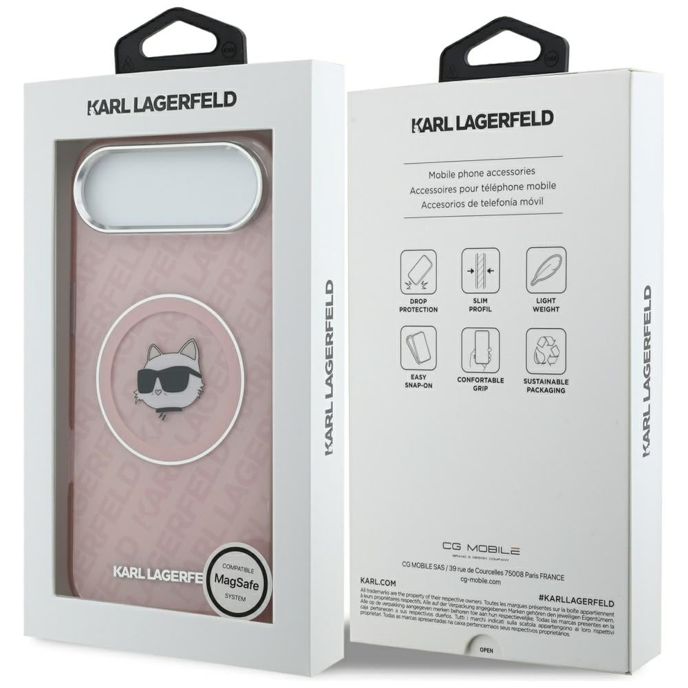 MagSafe-deksel for Apple iPhone 17 Air, Karl Lagerfeld, IML Choupette`s Head, Rosa
