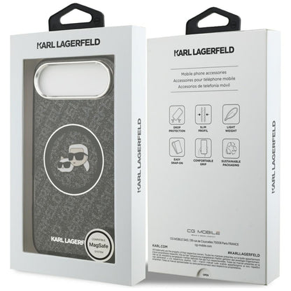 MagSafe-deksel for Apple iPhone 17 Air, Karl Lagerfeld, IML Glitter Karl & Choupette`s Heads, Svart