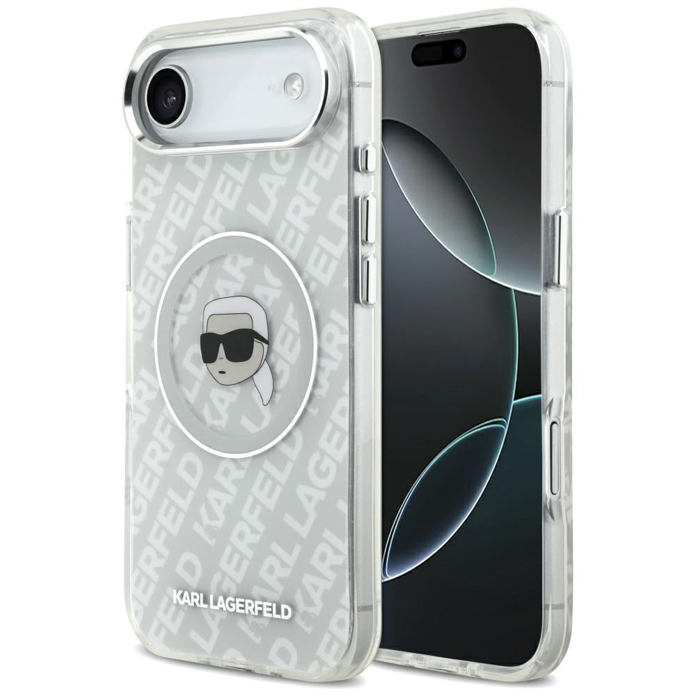 MagSafe-deksel for Apple iPhone 17 Air, Karl Lagerfeld, IML Karl`s Head, Grå