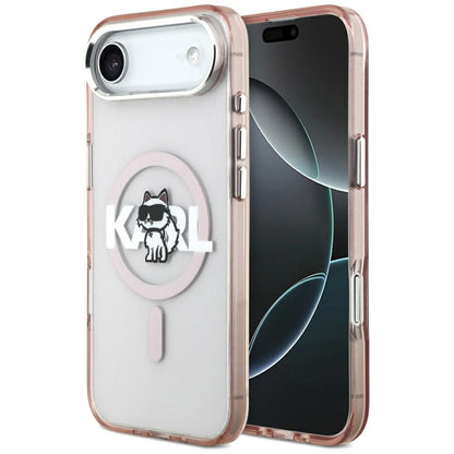 MagSafe-deksel for Apple iPhone 17 Air, Karl Lagerfeld, IML Sketch Logo Choupette, Rosa