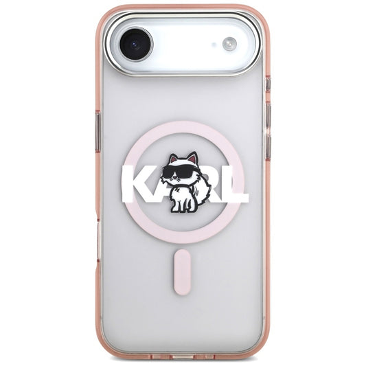 MagSafe-deksel for Apple iPhone 17 Air, Karl Lagerfeld, IML Sketch Logo Choupette, Rosa