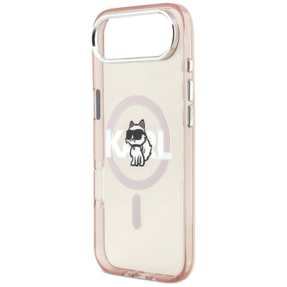 MagSafe-deksel for Apple iPhone 17 Air, Karl Lagerfeld, IML Sketch Logo Choupette, Rosa