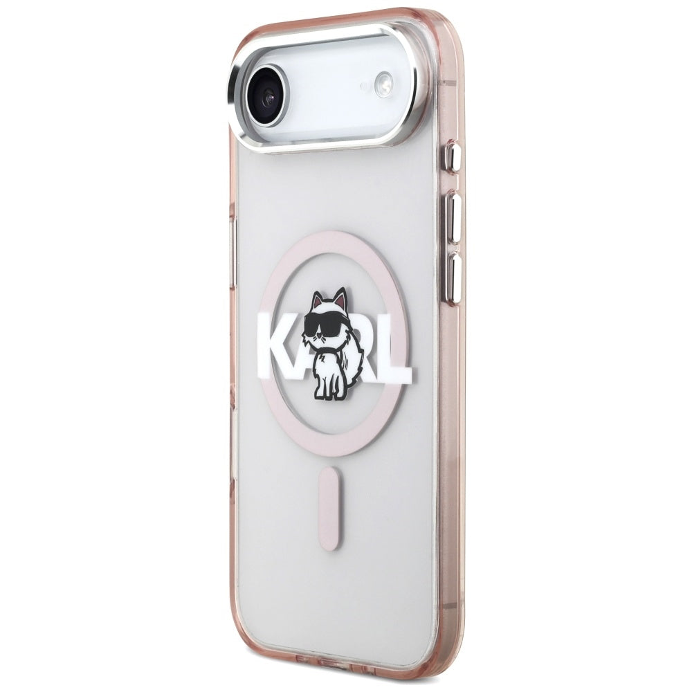 MagSafe-deksel for Apple iPhone 17 Air, Karl Lagerfeld, IML Sketch Logo Choupette, Rosa
