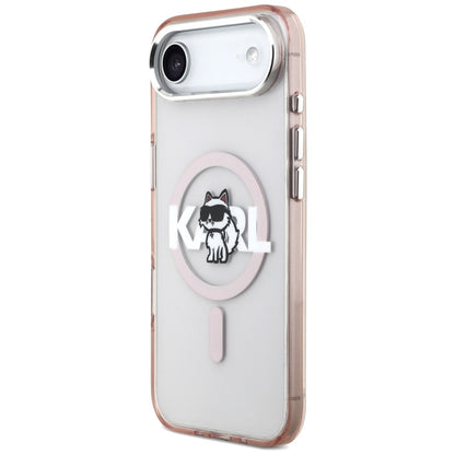 MagSafe-deksel for Apple iPhone 17 Air, Karl Lagerfeld, IML Sketch Logo Choupette, Rosa