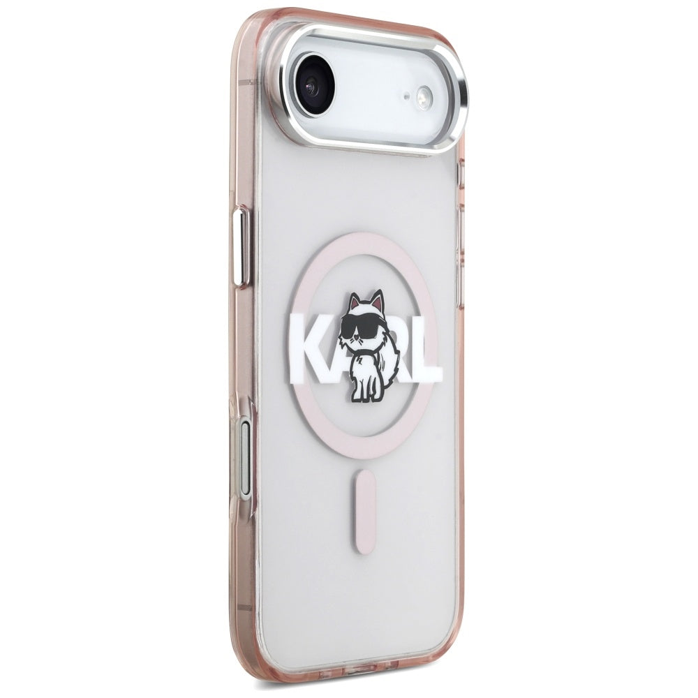 MagSafe-deksel for Apple iPhone 17 Air, Karl Lagerfeld, IML Sketch Logo Choupette, Rosa