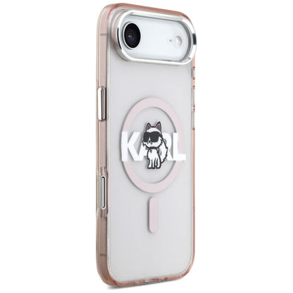 MagSafe-deksel for Apple iPhone 17 Air, Karl Lagerfeld, IML Sketch Logo Choupette, Rosa