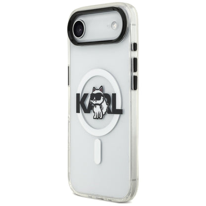 MagSafe-deksel for Apple iPhone 17 Air, Karl Lagerfeld, IML Sketch Logo Choupette, Gjennomsiktig