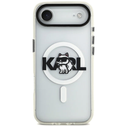 MagSafe-deksel for Apple iPhone 17 Air, Karl Lagerfeld, IML Sketch Logo Choupette, Gjennomsiktig