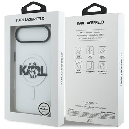 MagSafe-deksel for Apple iPhone 17 Air, Karl Lagerfeld, IML Sketch Logo Choupette, Gjennomsiktig