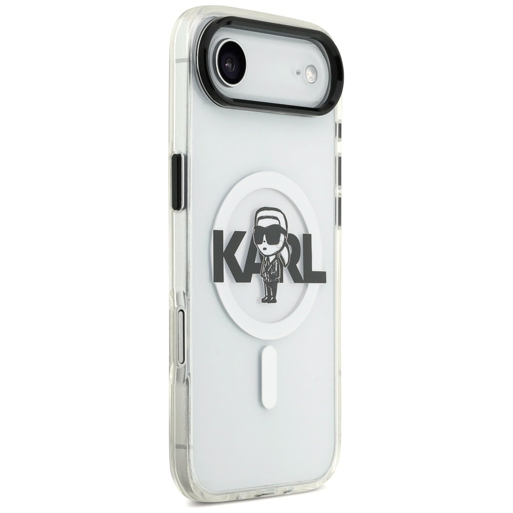 MagSafe-deksel for Apple iPhone 17 Air, Karl Lagerfeld, IML Sketch Logo Karl, Gjennomsiktig