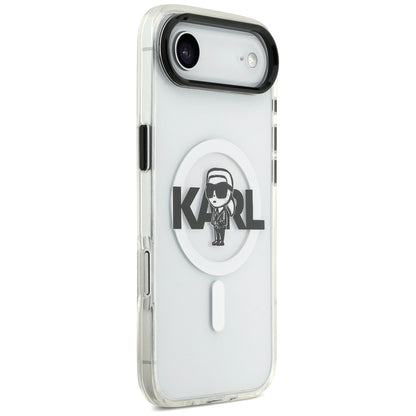 MagSafe-deksel for Apple iPhone 17 Air, Karl Lagerfeld, IML Sketch Logo Karl, Gjennomsiktig