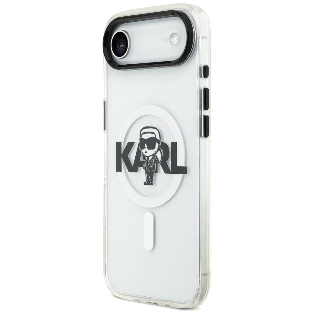 MagSafe-deksel for Apple iPhone 17 Air, Karl Lagerfeld, IML Sketch Logo Karl, Gjennomsiktig
