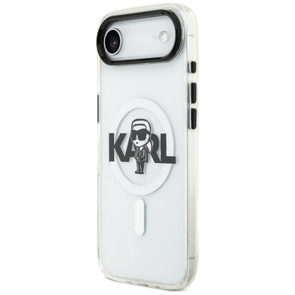 MagSafe-deksel for Apple iPhone 17 Air, Karl Lagerfeld, IML Sketch Logo Karl, Gjennomsiktig