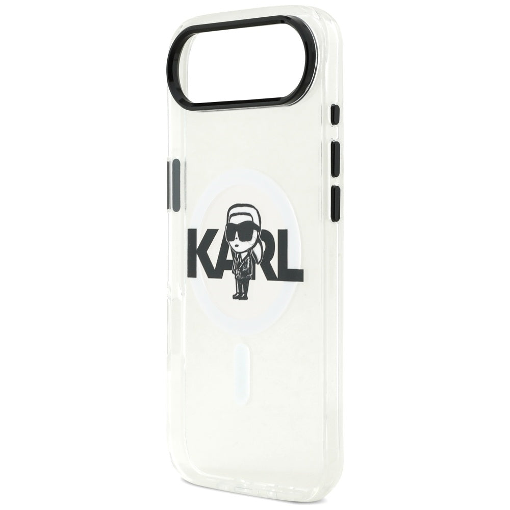 MagSafe-deksel for Apple iPhone 17 Air, Karl Lagerfeld, IML Sketch Logo Karl, Gjennomsiktig