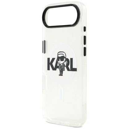 MagSafe-deksel for Apple iPhone 17 Air, Karl Lagerfeld, IML Sketch Logo Karl, Gjennomsiktig