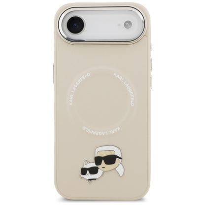 MagSafe-deksel for Apple iPhone 17 Air, Karl Lagerfeld, Karl & Choupette Pins, Beige