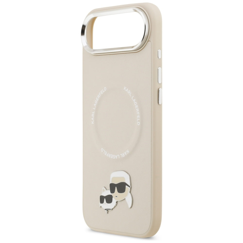 MagSafe-deksel for Apple iPhone 17 Air, Karl Lagerfeld, Karl & Choupette Pins, Beige