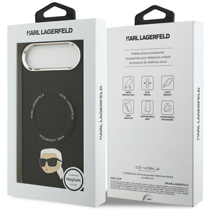 MagSafe-deksel for Apple iPhone 17 Air, Karl Lagerfeld, Karl Pin, Svart