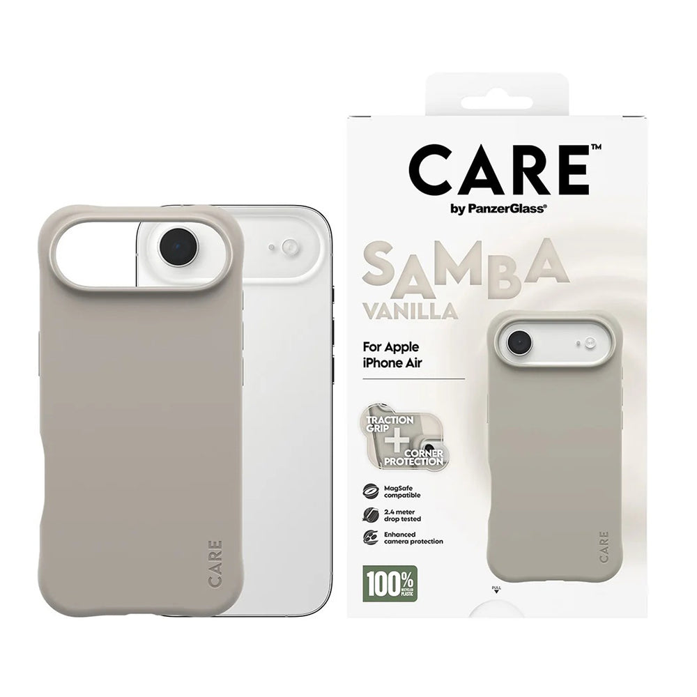 MagSafe-deksel for Apple iPhone 17 Air, PanzerGlass, Motebevisst, Beige