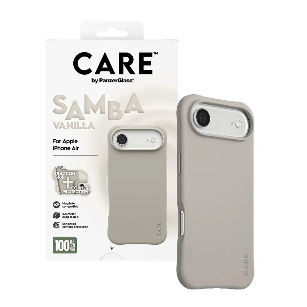 MagSafe-deksel for Apple iPhone 17 Air, PanzerGlass, Motebevisst, Beige