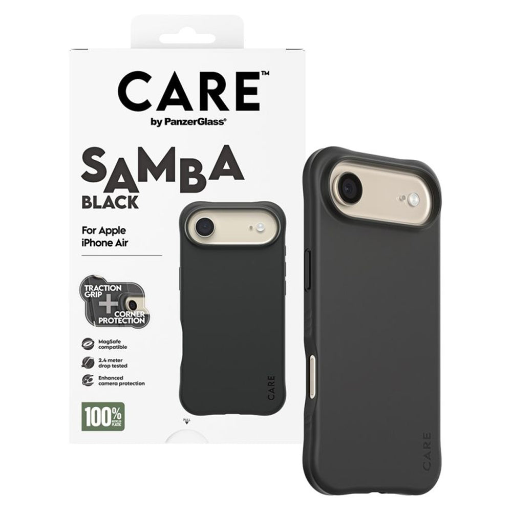 MagSafe-deksel for Apple iPhone 17 Air, PanzerGlass, Care Fashionable, Svart