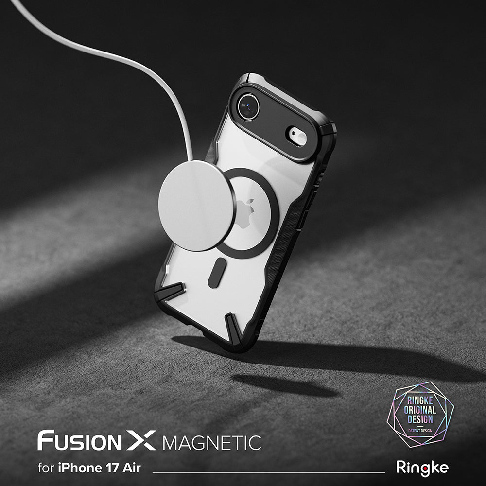 MagSafe-deksel for Apple iPhone 17 Air, Ringke, Fusion X, Svart
