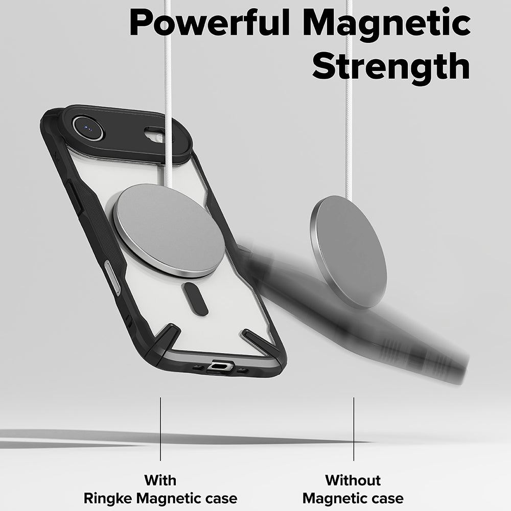 MagSafe-deksel for Apple iPhone 17 Air, Ringke, Fusion X, Svart